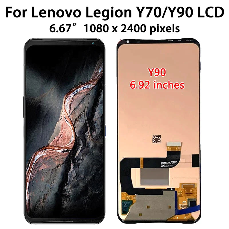 Original For Lenovo Legion Y90 L71061 LCD Display Touch Screen Digitizer Assembly For Lenovo Legion LCD Y70 L71091 Display