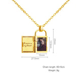 Load image into Gallery viewer, Custom Photo Envelope Necklace Can Opend Personalized Engraved Name Pendant Unique Jewelry Gift For Mothers Day  Memorial Gift
