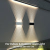 Aluminum LED Wall Lamp Waterproof IP65 Outdoor Garden Lights 8W 12W Interior Wall Light for Bedroom Living Room Stairs Lighting