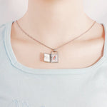 Load image into Gallery viewer, Custom Photo Envelope Necklace Can Opend Personalized Engraved Name Pendant Unique Jewelry Gift For Mothers Day  Memorial Gift
