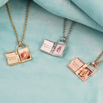 Load image into Gallery viewer, Custom Photo Envelope Necklace Can Opend Personalized Engraved Name Pendant Unique Jewelry Gift For Mothers Day  Memorial Gift
