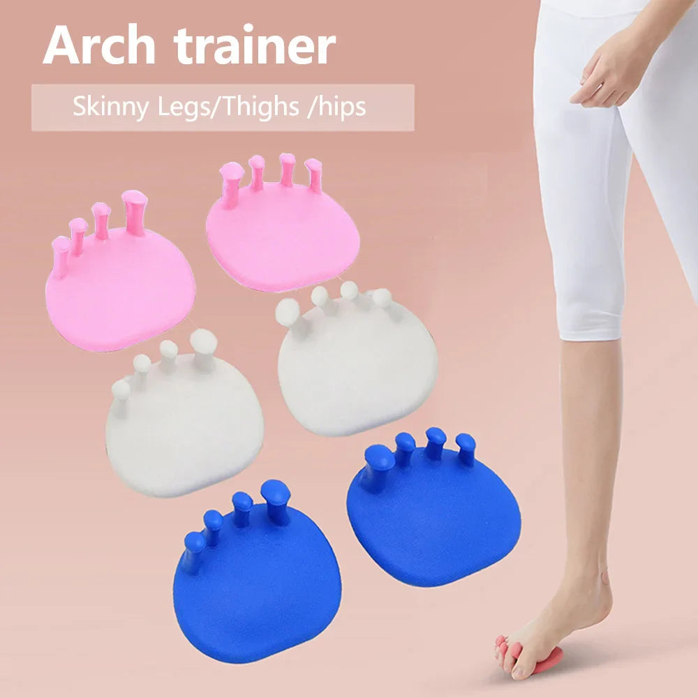 1Pair Arch Foot Trainer Fitness Leg Toes Plantar Function Exerciser Thumb Valgus Corrector Toe Splints Buttocks Arch Trainer