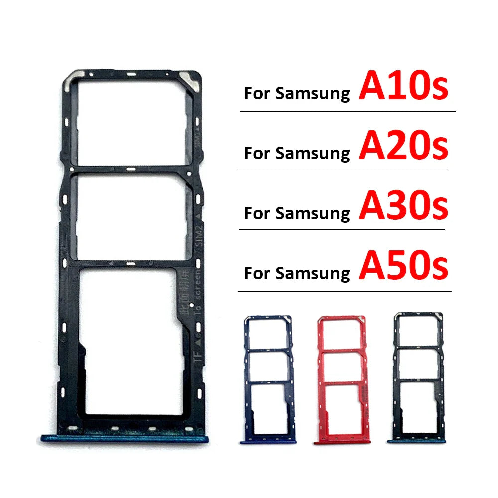 New For Samsung A10s A20s A30s A50s SIM Card Tray Slot Holder Adapter Accessories