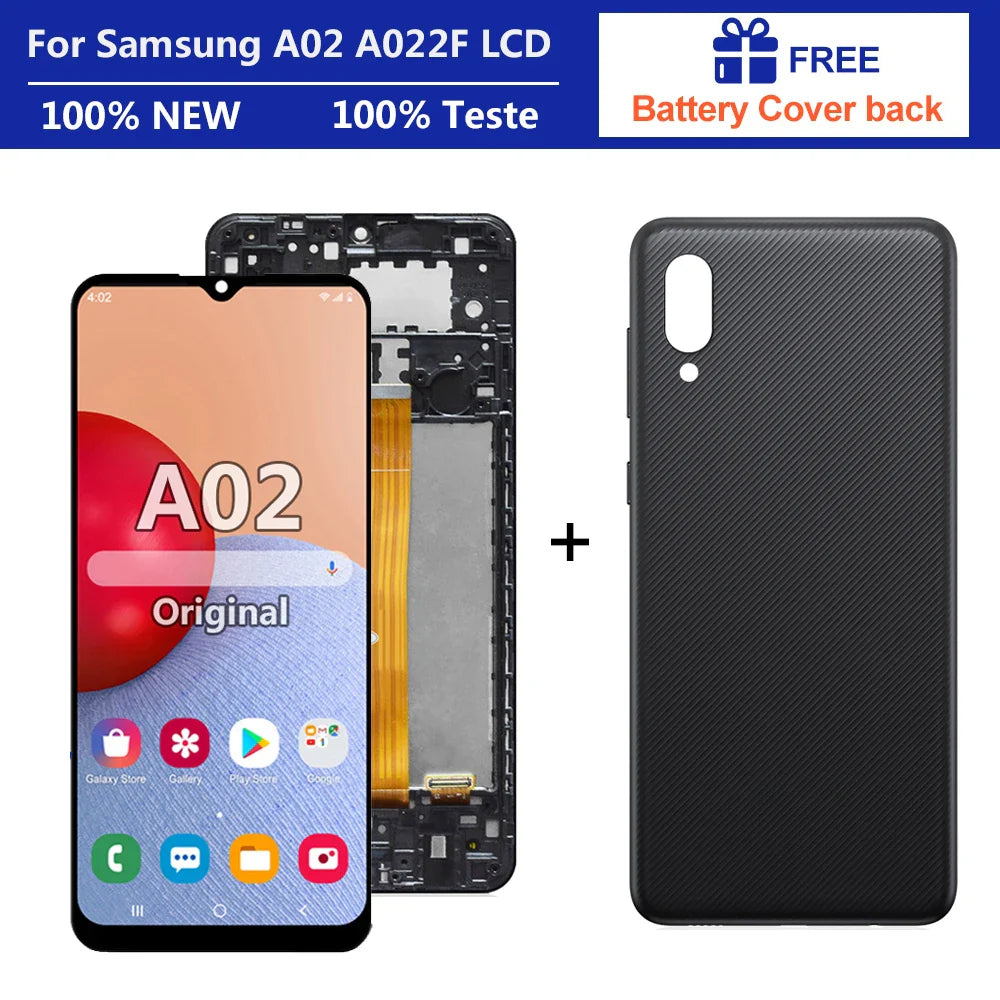 6.5 inch For Samsung Galaxy A02 Display A022 A022M A022F A022G SM-A022F LCD display touch screen with frame assembly Replace