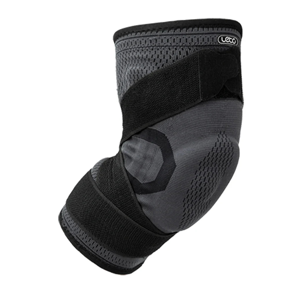 (LETO) Leto Premium Knee Protect Silicone Padded double compression band support LSL-KB05