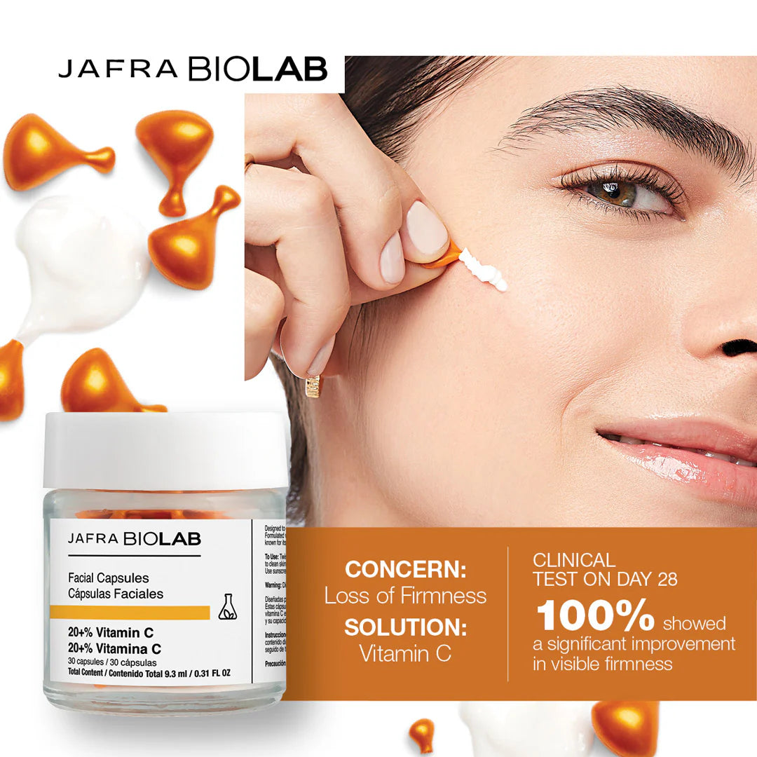 Jafra biolab facial capsules 20+% vitamin c