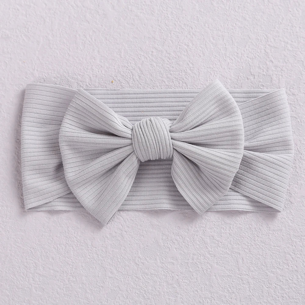 1Pc Baby Headbands New Colors Knit Bow Elastic Soft Infantiles kids Headbands Baby Items Turban for Baby Girl Hair Accessories