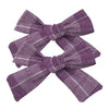 2 PCS 4 inches Plaid Festive Accessories Tartan Bow Hair Clips Scottish Bow Barrettes for Kids Baby Girls