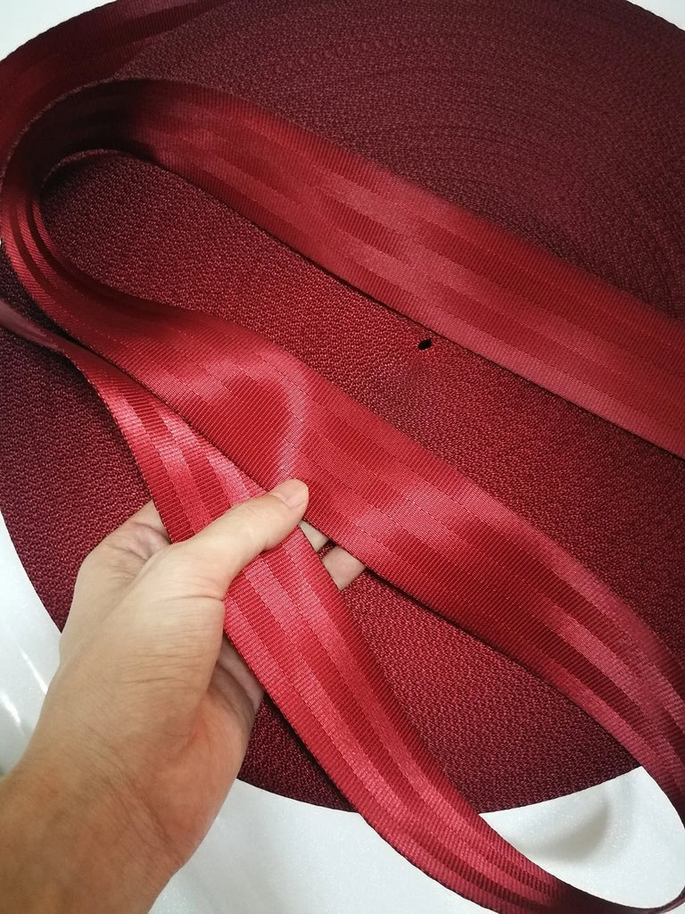 Deep Red 3M-30M Personalized Modification Car Seat Belt Webbing Universal Car Child Safety Belt Car Accessories