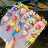 10/20PCS/Set Girls Cute Colorful Cartoon Flower Fruit Hairpins Kids Hair Ornament Headband Hair Clips Fashion Hair Accessories