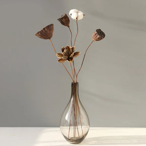 Lotus Root Flower Real Natural Dried Flowers Home Ornament Decor Crafts Christmas New Year Wedding Table Decoration Accessories