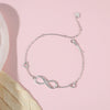 Infinity Bracelets for Women Adjustable Friendship Copper Bracelets & Bangles Wedding Gift Ideas(JewelOra BA102057)
