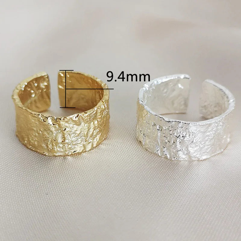 Xiyanike prevent allergy silver color  wedding rings new creative geometric handmade anillo accessories jewelry gifts