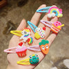 10PCS/Set New Girls Cute Cartoon Ice Cream Unicorn Hairpins Kids Lovely Hair Clips Barrettes Headband Fashion Hair Accessories