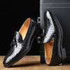 Japanese Style Vintage Casual Men Shoes Leather High Quality Formal Dress Shoes Loafers Business Wedding Tassel Brogue Shoes