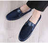 FUQIAO 2024 New Casual Shoes Men Summer Comfortable Mesh Genuine Leather Footwear Fashion Soft Male Outdoor Moccasins Loafers