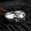 316L Stainless Steel Small Skull Ring For Man Punk Rock Polished Dropshipping Boyfriend Biker Jewelry Creativity Gift Wholesale