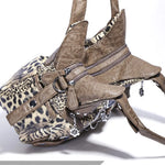 Load image into Gallery viewer, Angelkiss Women Handbags Leopard Bag Top-handle Handbag Fashion Satchel Dumpling Pack Shoulder Bag Tote Bag Hobos Large Purse
