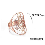 Load image into Gallery viewer, Cooltime Archangel Metatron Rings Cube Stainless Steel for Women Men Salomon Jewelry Secret Geometry Finger Accessories Amulet
