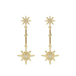 Load image into Gallery viewer, Fashion crystal star long earrings for women with earrings for friends gift trendy Earrings exaggerated Earrings
