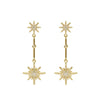 Fashion crystal star long earrings for women with earrings for friends gift trendy Earrings exaggerated Earrings