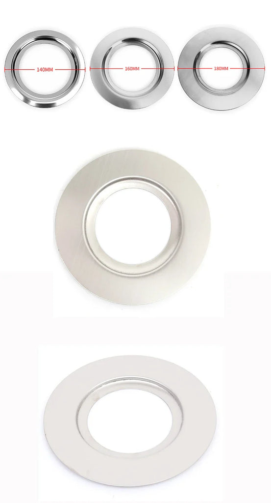 JIQI 370W/ 560W Kitchen Food Waste Disposers adapter 140/160/180mm Stainless steel Material adapter Garbage Processor Disposal