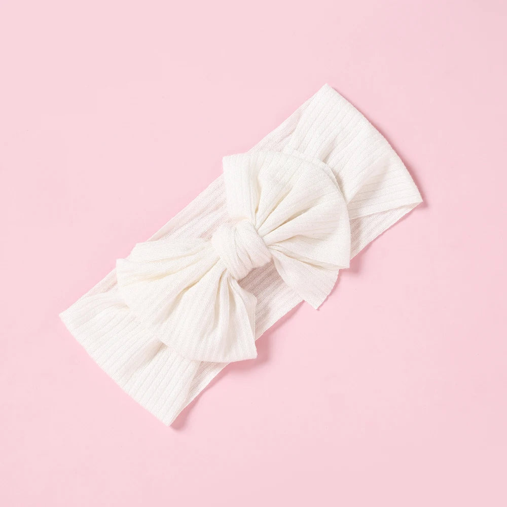 1Pc Baby Headbands New Colors Knit Bow Elastic Soft Infantiles kids Headbands Baby Items Turban for Baby Girl Hair Accessories