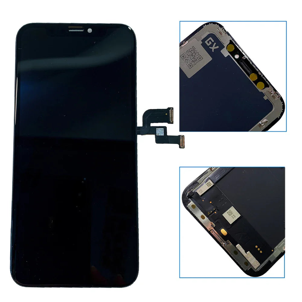 GX AMOLED For iPhone X XS Max XR 13 14 Plus 11 12 Pro Max LCD 12 Mini Display Touch Screen Digitizer Assembly Replacement Parts