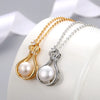 Real Genuine Freshwater Pearl Pendant For Women 92 sterling Silver Necklace Daughter Birthday Gift