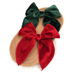 Load image into Gallery viewer, Velvet Fable Bow Hair Clips Baby Girls Women Large Sailor Bow Hair Accessories for Kids Christmas Hair Bow Barrettes
