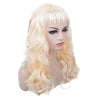 Women Lady Carnival Long Wave Curly Hair Wig Cosplay Dress Up Accessories European Amecian Roll Wigs Cap For Birthday Party