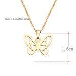 Load image into Gallery viewer, DOTIFI Stainless Steel Necklace For Women Man Hollow butterfly Choker Pendant Necklace Gift Engagement Jewelry
