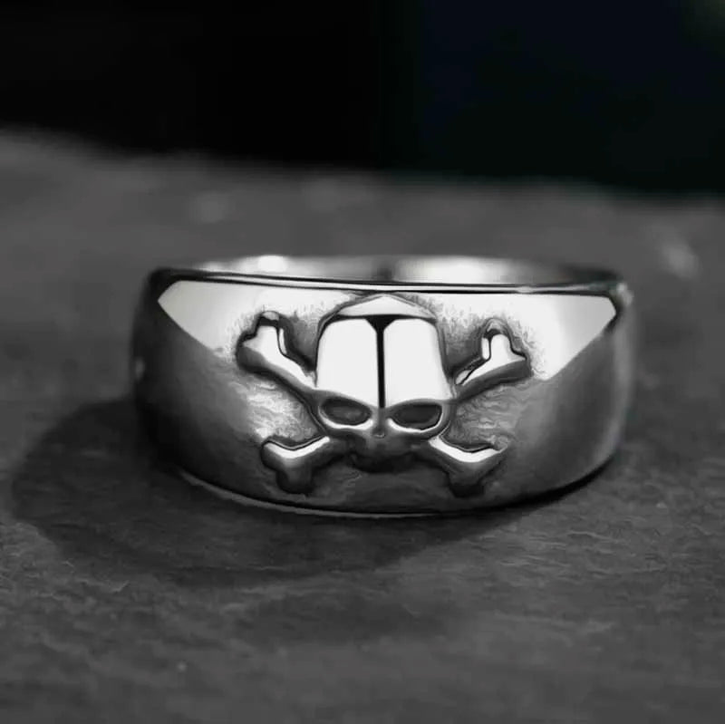 316L Stainless Steel Small Skull Ring For Man Punk Rock Polished Dropshipping Boyfriend Biker Jewelry Creativity Gift Wholesale