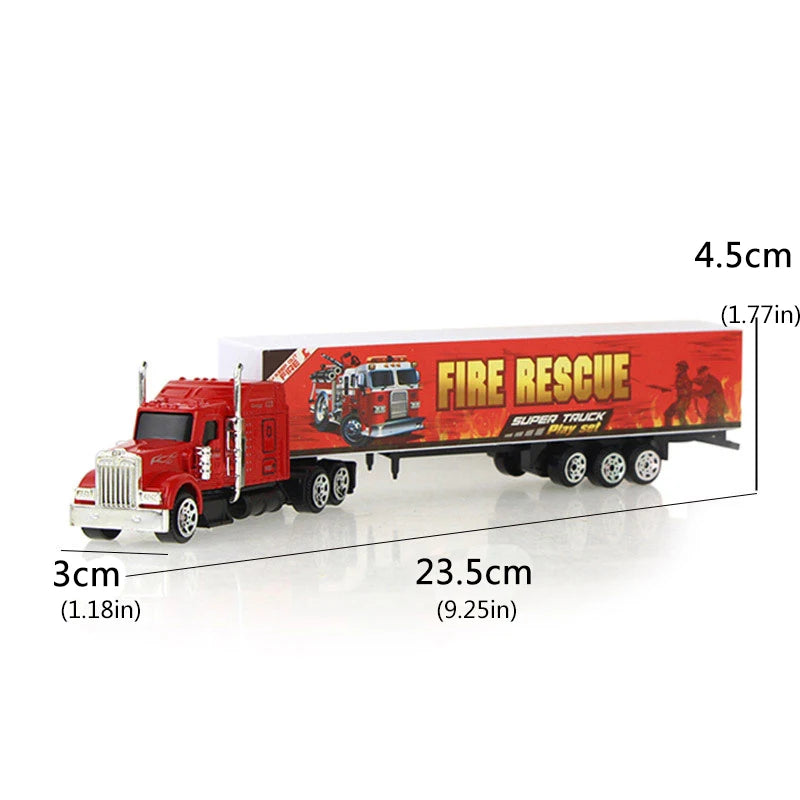 1 Pcs Sliding Alloy Truck Model Diecast Car Toy Container Oil Truck Tank Multi-color Vehicles Toys Birthday Gift for Children