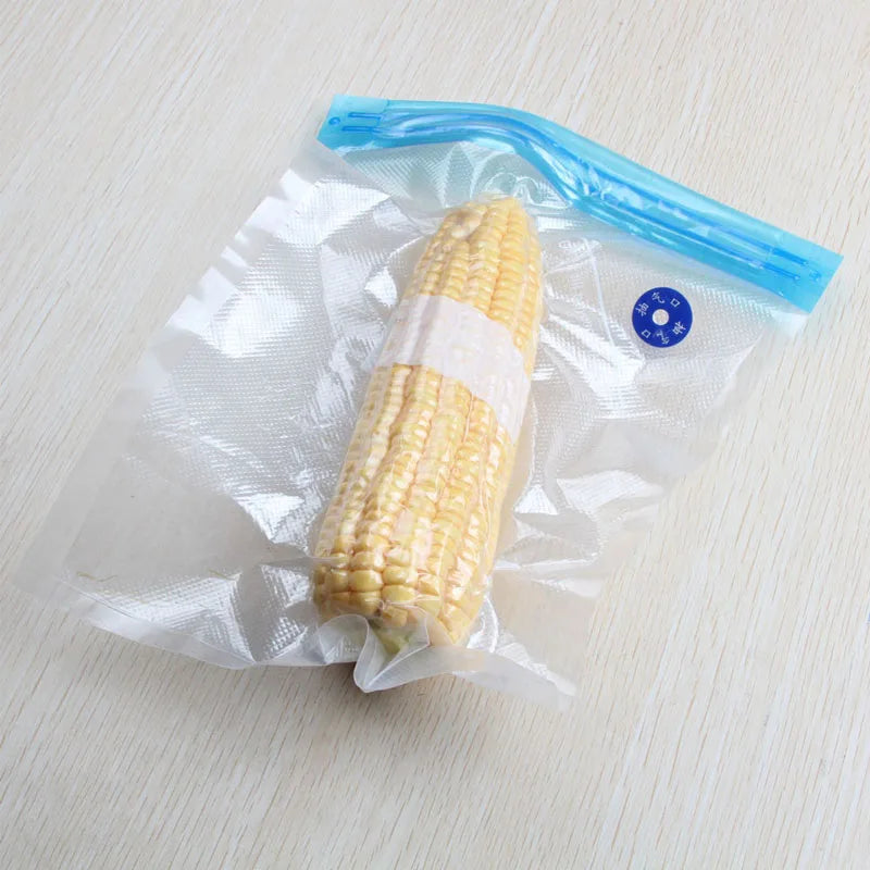 Reusable Vacuum Food Storage Bag Food Vacuum Sealer Sous Vide Bags USB Rechargeable Handheld Vacuum Air Pump Kitchen Gadget