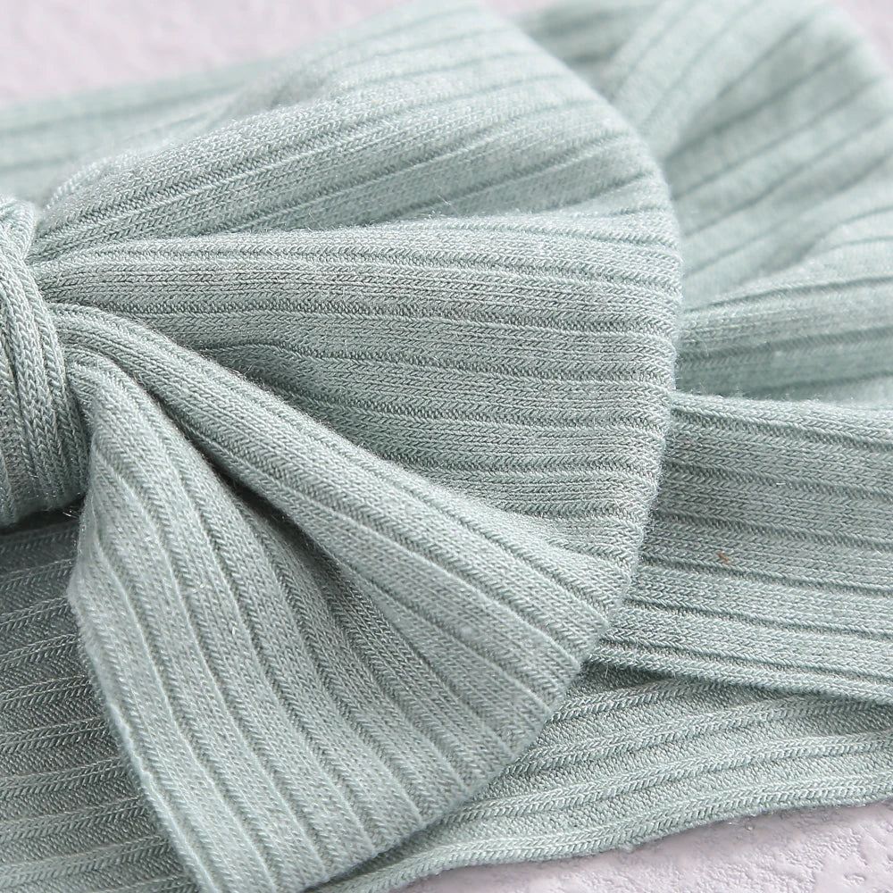 1Pc Baby Headbands New Colors Knit Bow Elastic Soft Infantiles kids Headbands Baby Items Turban for Baby Girl Hair Accessories