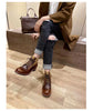 Autumn Winter Men's Short Boots Retro Make old American Casual Oaratrooper Locomotive Shoes EUR 38-48