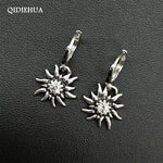Load image into Gallery viewer, Traditional Bavarian Rhinestone Edelweiss Earrings for Women Flower Pendant Earrings Oktoberfest Party Gifts Wholesale

