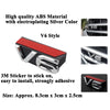 1pc ABS Car Front Grille V6 Emblem Grill Decoration Sticker Accessories for VW Atlas Teramont Touareg 2019 2020 2021 2022 2023