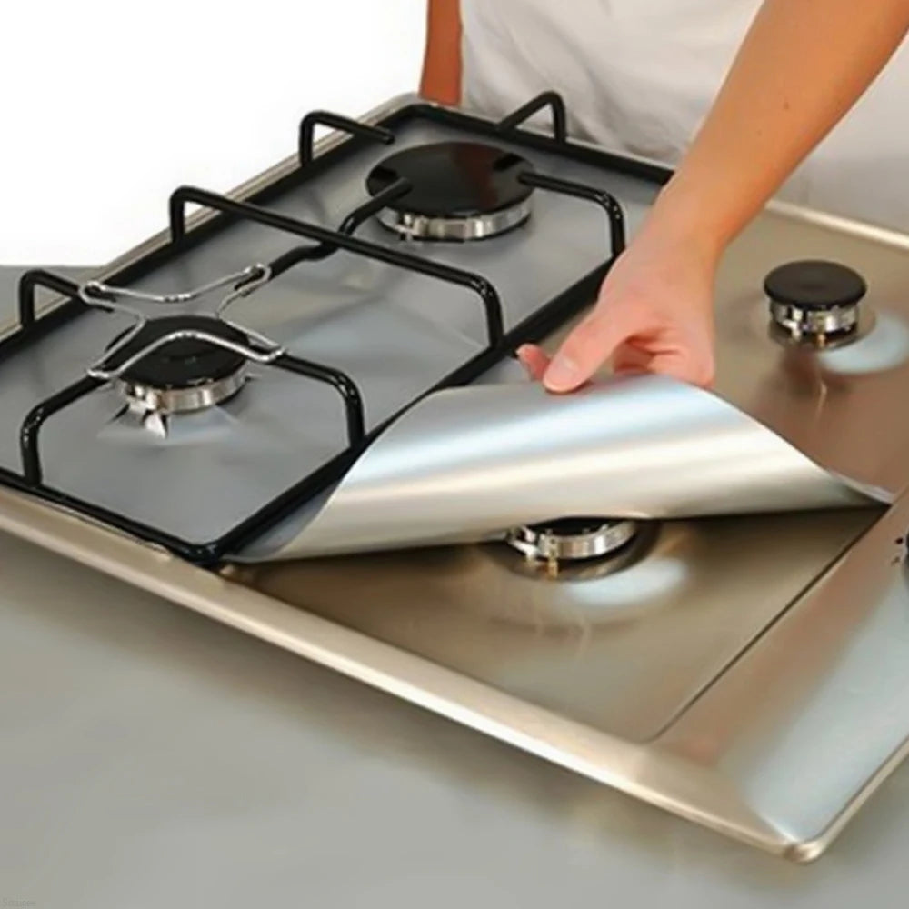 Reusable Non-stick Foil Range Stovetop Burner Protector Liner Cover For Cleaning Kitchen Tools Protection Gas Stove