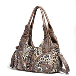 Load image into Gallery viewer, Angelkiss Women Handbags Leopard Bag Top-handle Handbag Fashion Satchel Dumpling Pack Shoulder Bag Tote Bag Hobos Large Purse
