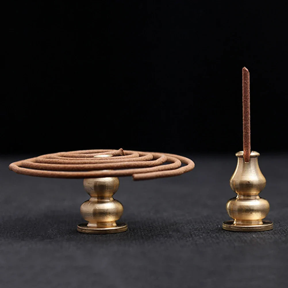 Portable Incense Burner Censer High Incense Plug Alloy Copper Incense Holder Can Be Fixed Incense Sticks And Coil