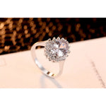 Load image into Gallery viewer, Princess Diana William Kate Middleton's Created Blue Ring Charms Engagement Wedding Women Jewelry
