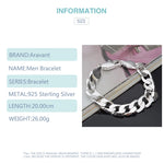 Load image into Gallery viewer, Aravant 925 Silver 12MM Bracelet Chain For Men Women Fashion Jewelry
