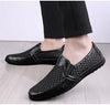 FUQIAO 2024 New Casual Shoes Men Summer Comfortable Mesh Genuine Leather Footwear Fashion Soft Male Outdoor Moccasins Loafers