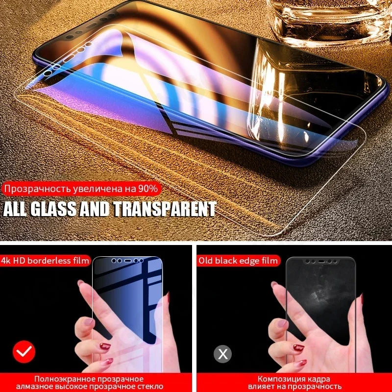 3PCS Tempered Glass For Motorola One Fusion+ E6 Play G7 Plus Power One Hype Macro Zoom Z3 Protective Screen Protector Film