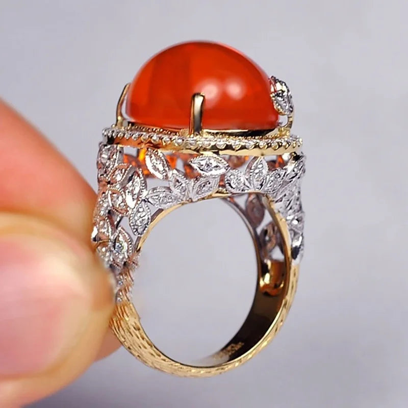 In 2024, fashionable, affordable, creative red, jewelry, versatile, men's and women's, gifts, love, charming rings