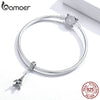 bamoer 925 Sterling Silver Retro Eiffel Tower Pendant Charm for Bracelet or Necklace 925 Sterling Silver Jewelry BSC154