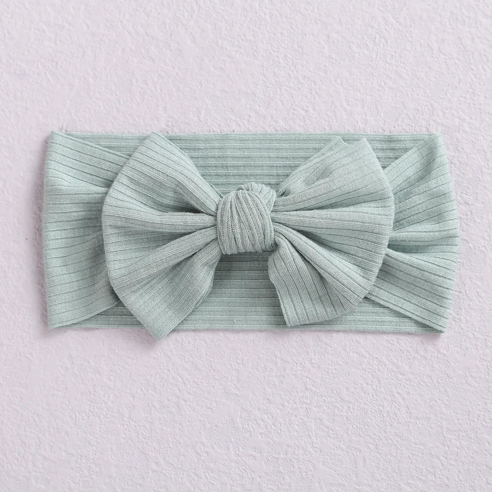 1Pc Baby Headbands New Colors Knit Bow Elastic Soft Infantiles kids Headbands Baby Items Turban for Baby Girl Hair Accessories