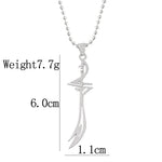 Load image into Gallery viewer, Muslim Zulfiqar Imam Ali Sword Necklaces Stainless Steel Pendant Necklace for Women Men Religious Jewlery Gift
